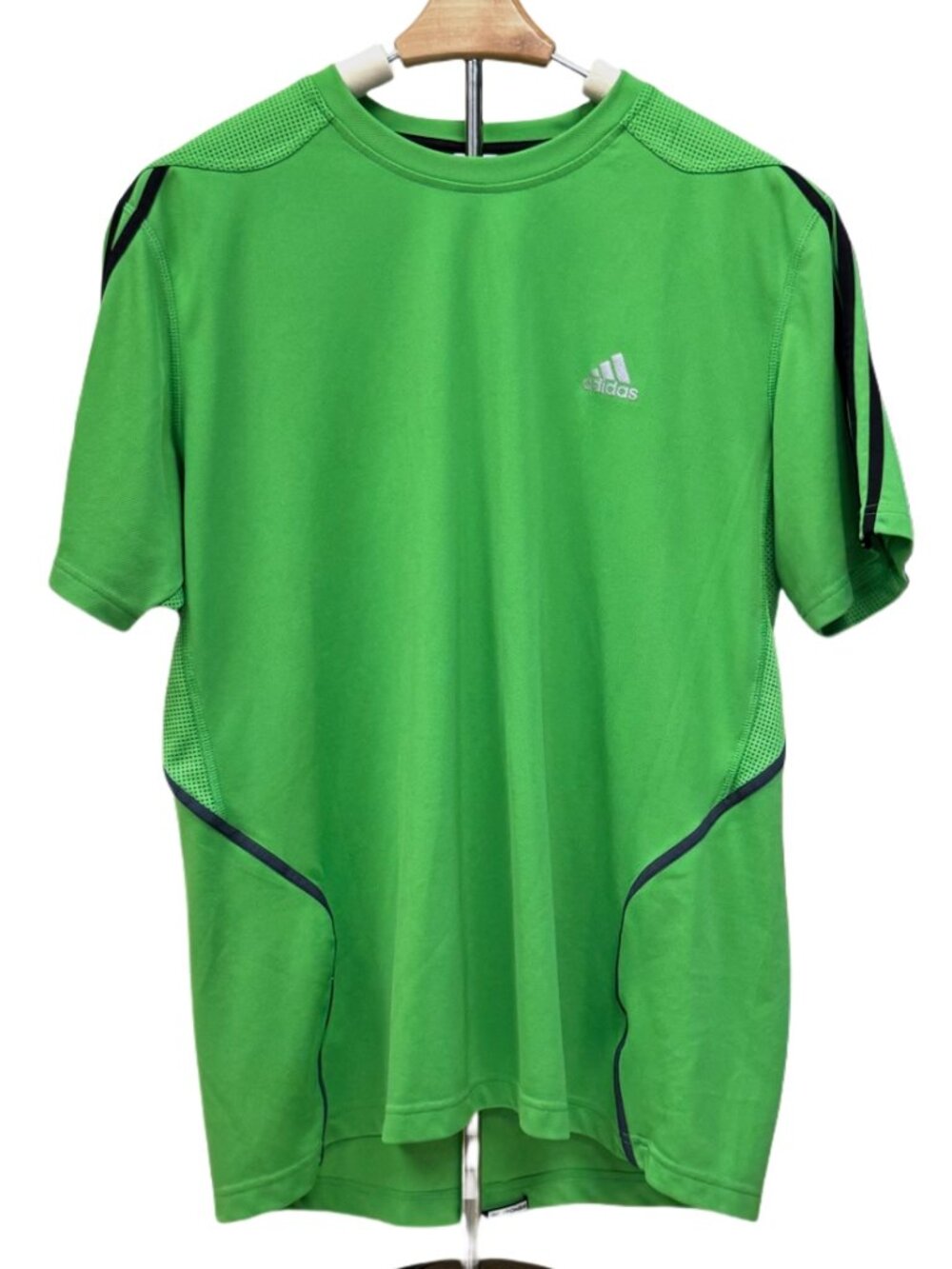Adidas Response Green Mesh Breathable Performance Athletic Shirt Lightweight New